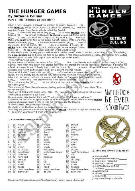 The Hunger Games Esl Worksheet By Cris M