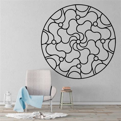 Mandala Stencil Wall Art Wall Decor Minimalist Mandala - Etsy