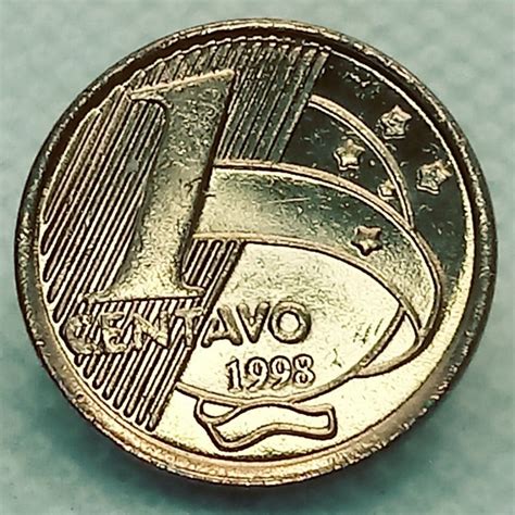 Contagem Numismática Moeda 1 Centavo 1998 Flor De De Cunho