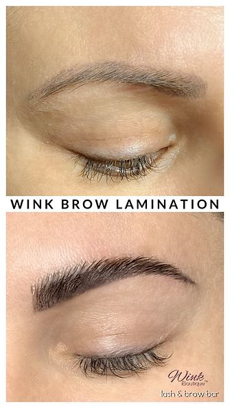 Brow Lamination Wink Iboutique Lash And Brow Bar