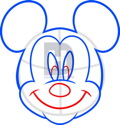 Mickey Mouse Drawing Face at PaintingValley.com | Explore collection of Mickey Mouse Drawing Face