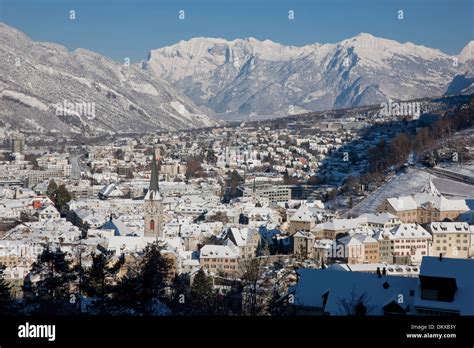 Switzerland Europe Canton Gr Graubünden Grisons Chur Snow