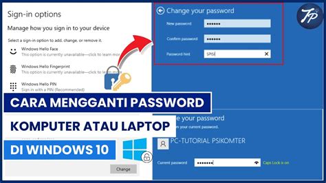 Cara Mengganti Password Komputer Atau Laptop Di Windows 10 Mengganti