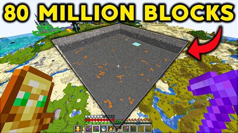 REMOVING 80 MILLION BLOCKS In Minecraft Hardcore Hindi YouTube