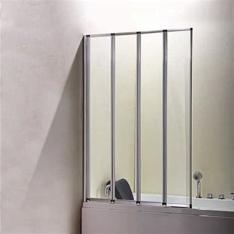 Shower screens - Folding Overbath Shower Screen - Aica Bathrooms Ltd