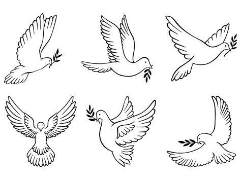 Peace Doves Svg Pigeon Svg Peace Svg Bird Svg Dove Etsy