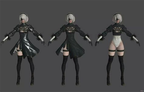 Pin On A2 2b 9s Render Design Nier Automata 2b Cosplay Automata