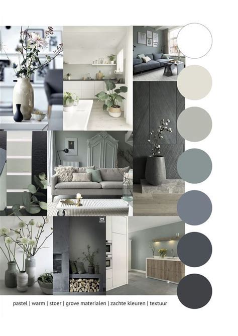 Moodboard green grey living room | Huis interieur, Huis verfkleuren ...