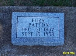 Eliza Patton M Morial Find A Grave