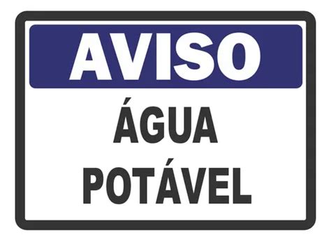 Placa De Sinaliza O Aviso Gua Pot Vel X Mercadolivre