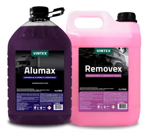 Kit Limpeza Pesada Alumax L Removex L Vintex Frete Gr Tis