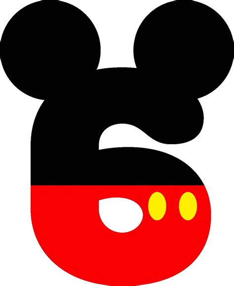 Numbers Numero Mickey Mouse Transparent Png X Free