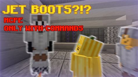 How To Make Jet Boots 🔥in Minecraft Bedrock Using Only Commands ️