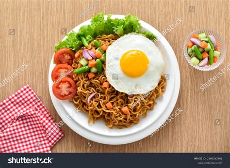 indomie goreng indonesian popular instant fried stock photo