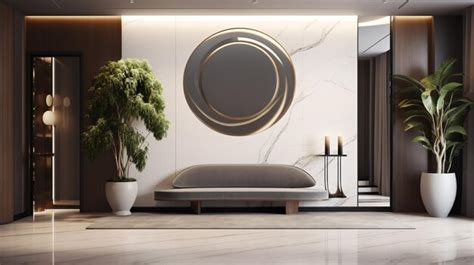 Premium AI Image | Modern home interior design modern apartment entrance