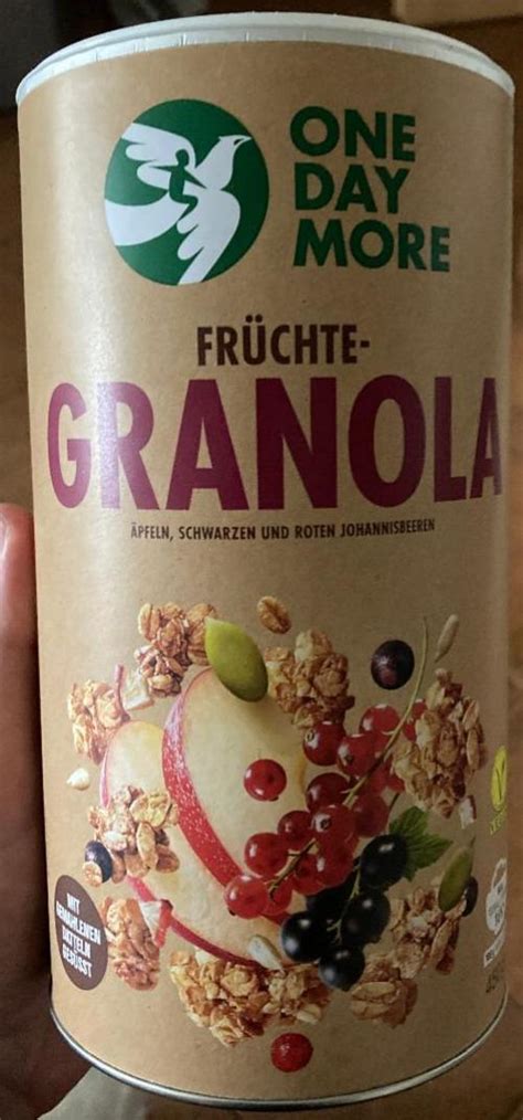 Granola owocowa One Day More kalorie kJ i wartości odżywcze