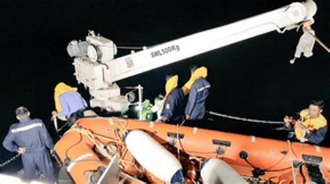 Coast Guard Rescues 12 Onboard Sinking Cargo Ship Off Gujarat Coast