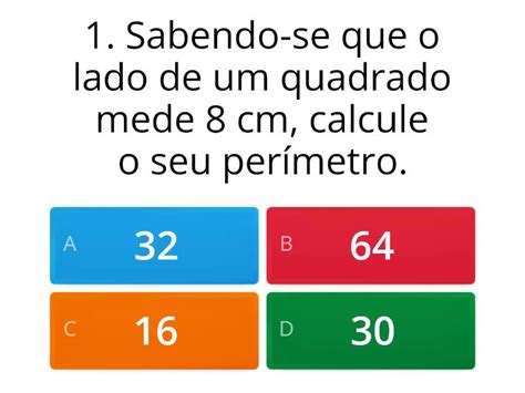 Gincana do PERIMETRO Questionário