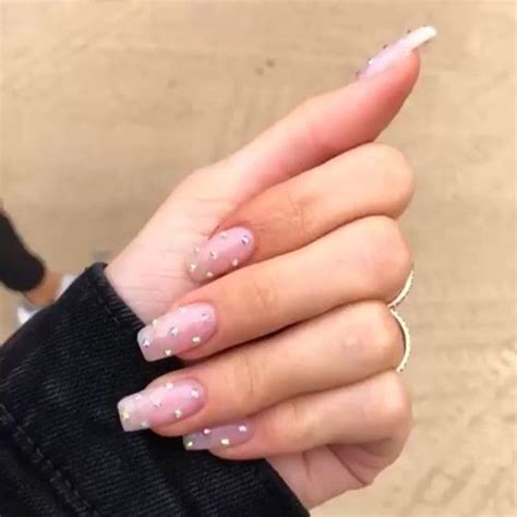 Kylie Jenner Nude Studs Nails Steal Her Style