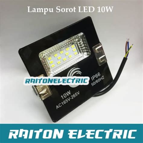 Jual Lampu Sorot LED 10W Flood Light Tembak Penerangan Outdoor Lampu