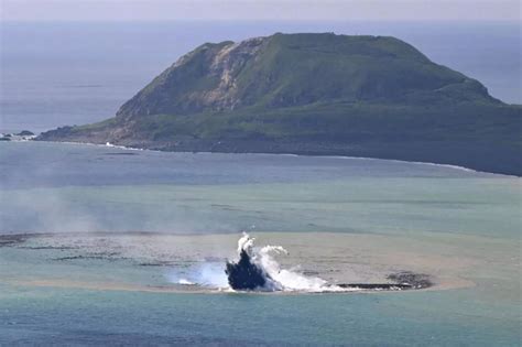 New Island Emerges After Undersea Volcano Erupts Off Coast Of Japan