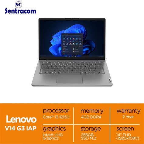 Jual Lenovo V14 CBID Core i3 1215U 4GB 256GB 14 FHD TÜV Rheinland