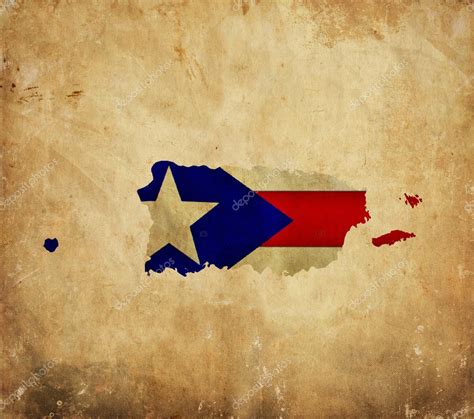 Vintage Map Of Puerto Rico On Grunge Paper — Stock Photo © Alexis84