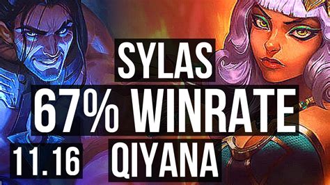 Sylas Vs Qiyana Mid 902 67 Winrate Legendary Kr Master V11