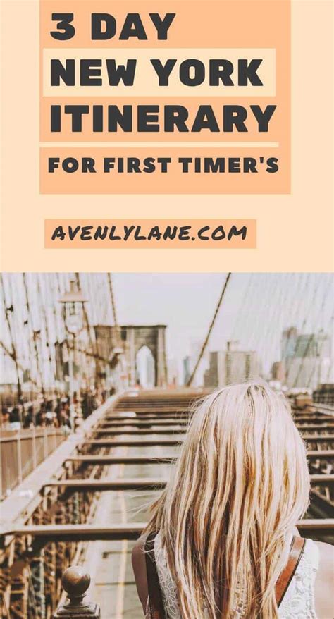 Day New York Itinerary For First Timers Avenly Lane