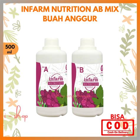 Jual Infarm Nutrisi Ab Mix Anggur Instan Ml Nutrisi Tanaman