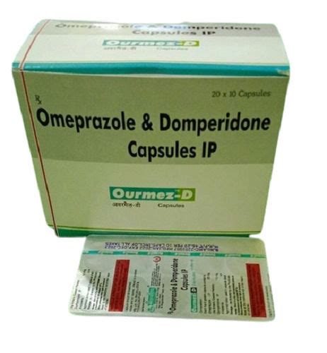 Ourmez D Omeprazole And Domperidone Capsule Ip X Blister Pack