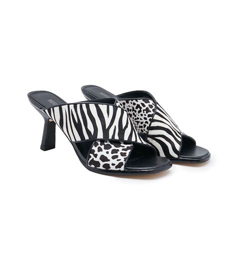 Leather sliders GIDEON MULE Michael Kors | Black | Gomez.pl/en