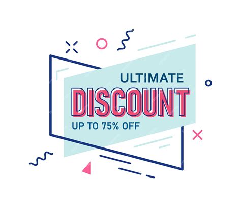 Premium Vector | Ultimate discount up to 75 percent off vector sale sticker