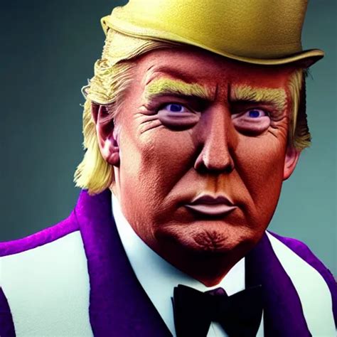 Portrait Of Donald Trump As Willy Wonka In Skyrim Stable Diffusion