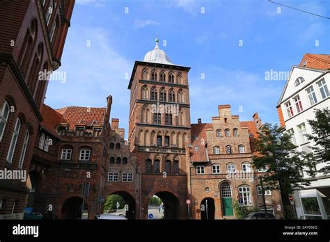 The Burgtor The Northern Gate Of The Old Town Of Lubeck Schleswig