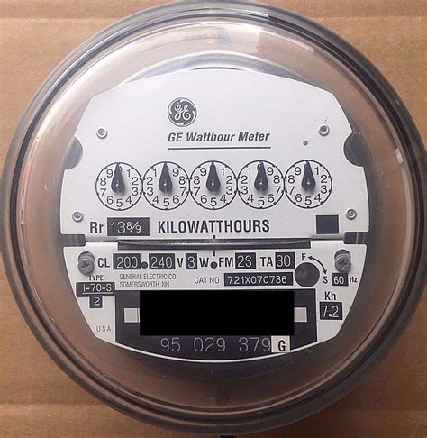 GENERAL ELECTRIC WATTHOUR METER KWH I 70S 240V FM2S 200A 4 LUG