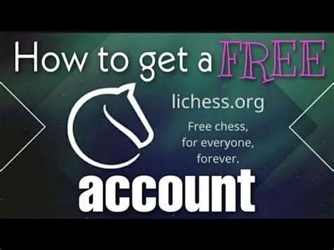 How To Create Free Chess Account In Lichess Org Youtube