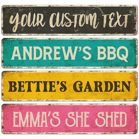 Amazon Sigo Signs Custom Rustic Sign Personalized Decor Street