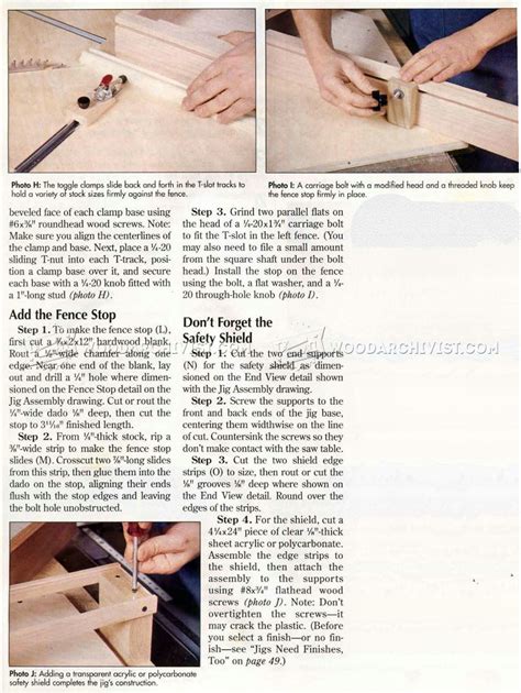 Table Saw Miter Jig Plans • WoodArchivist