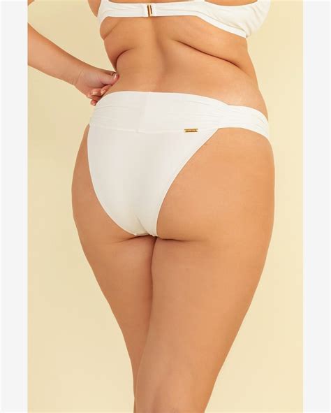 Riachuelo Calcinha Biqu Ni Plus Size Lateral M Dia Chantilly Mardu