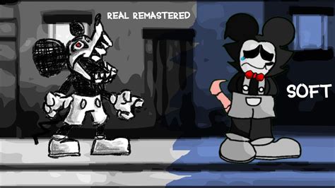 Friday Night Funkin Mickey Mouse Real Remastered Vs Soft Fnf Mod