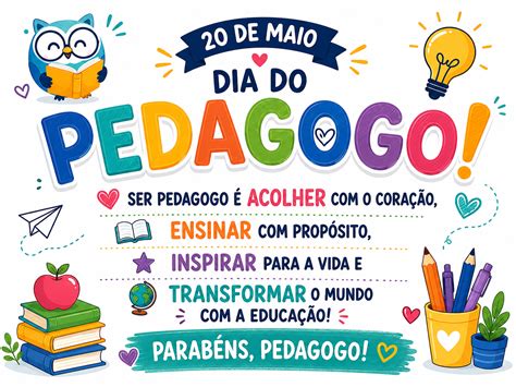 Cartão Dia Do Pedagogo - Painel + Cartão Lembrança Dia do Pedagogo – EduMaisKids – Recursos ...