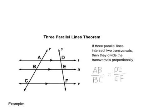 Parallel Lines Theorem Examples