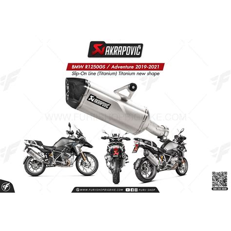 ท่อแต่ง Akrapovic Exhaust Slip On Line Titanium Titanium New Shape