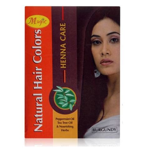 India Abundance Magic Burgundy Natural Hair Color Natures Essence