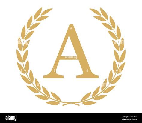 Letter A Initial Luxurious Brand Logo Template Stock Photo Alamy