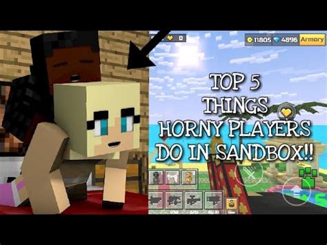 4 Things Horny Players Do In Sandbox Pixel Gun 3D YouTube