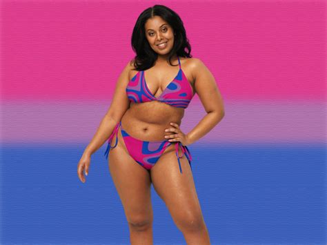 Bisexual String Bikini Bisexual Flag Bikini Pride Bikini Set Pride Parade String Bikini