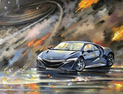 Race Car Painting by Howard Cheuk - Pixels