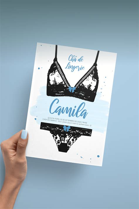 Convite chá de lingerie Behance